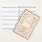 Amelia Notebook - Floral spiral notebook ノートブック (内側)