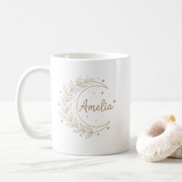 Amelia Personalised Name Mug - Elegant Celestial  コーヒーマグカップ