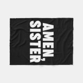 Amen Sister  フリースブランケット (正面(横))