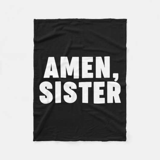 Amen Sister  フリースブランケット (正面)