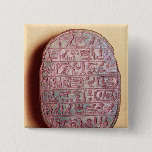 Amenhotep IIIの結婚のオオタマオシコガネの基盤 缶バッジ (正面)