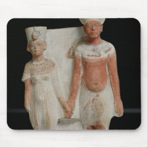 Amenophis IVおよびNefertitiの小像 マウスパッド