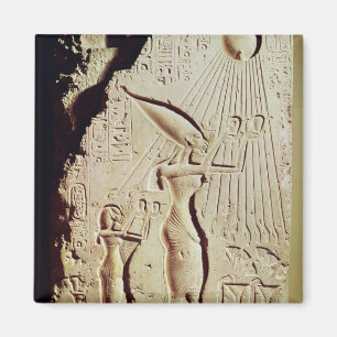 Amenophis IV、Nefertitiおよび娘の描写 マグネット