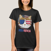 Ameowica  Cat American Meow Kitty Cute Kitten Tシャツ (正面)