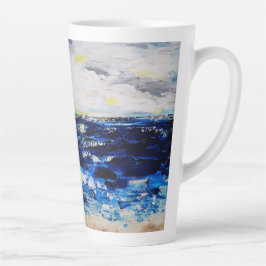 Amer ouverte Beautiful see カフェラテマグ