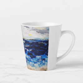 Amer ouverte Beautiful see カフェラテマグ