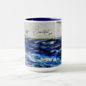 Amer ouverte Beautiful see マグカップ (中央)