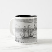 Americaの物語および重大な歴史 ツートーンマグカップ (正面左)