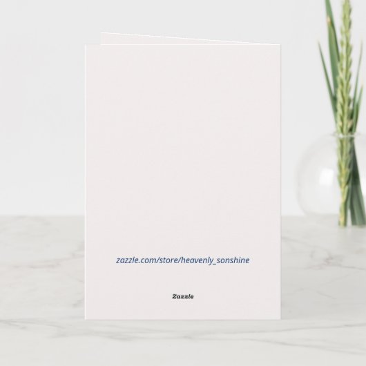 AMERICAの祈あいさつ文の場合 サンキューカード (裏面)