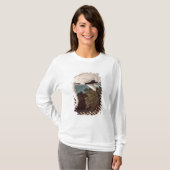 「Americaの鳥からのアメリカシロヅル、 Tシャツ (正面フル)