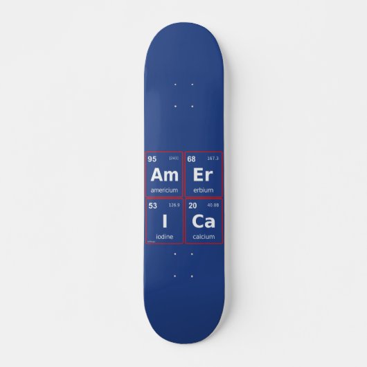 AMERICA期首表 スケートボード (正面)