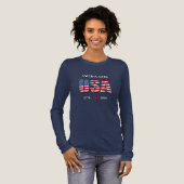 AMERICA250 1776-2026 お祝い トライブレンドTシャツ (正面全体)