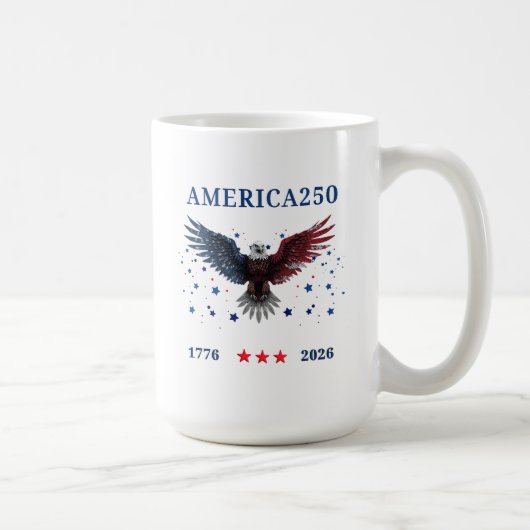 AMERICA250 Independence Day 1776 - 2026 コーヒーマグカップ (右)
