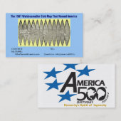 America500誕生日の名刺 名刺 (正面/裏面)