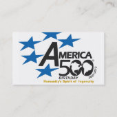 America500誕生日の名刺 名刺 (裏面)