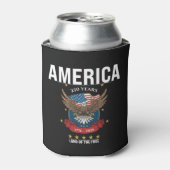 America | アメリカ生誕250周年記念 アメリカンイーグル 1776 2026 缶クーラー (缶正面)