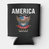 America | アメリカ生誕250周年記念 アメリカンイーグル 1776 2026 缶クーラー (正面)