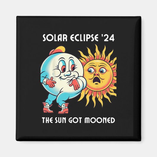 America 太陽の Eclipse 2024 4.08.24日得モー マグネット (正面)
