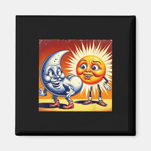 America 太陽の Eclipse 2024 4.08.24日得モー マグネット (正面)