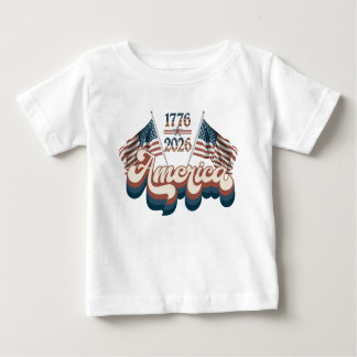 America 1776–2026, Patriotic, USA 250 Years ベビーTシャツ