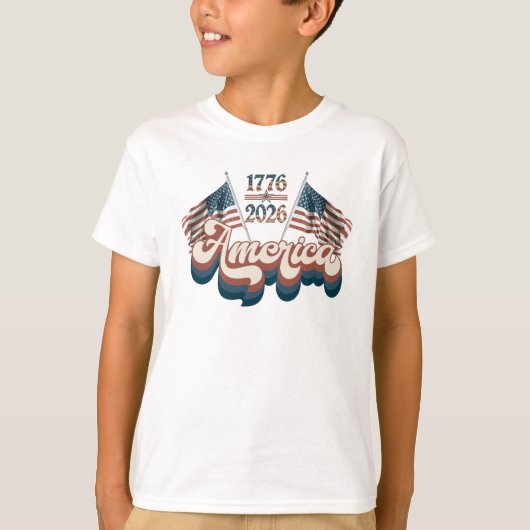 America 1776–2026, Patriotic, USA 250 Years Tシャツ (正面)