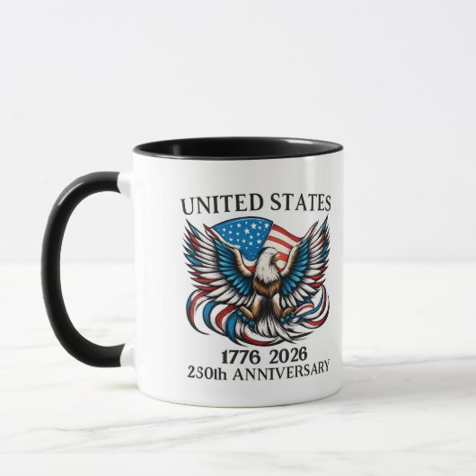 America 1776 Coffee Mug – USA 250th Anniversary  マグカップ (左)