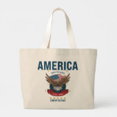 America | 250周年記念愛国イーグル ラージトートバッグ (裏面)