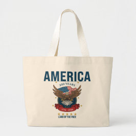 America | 250周年記念愛国イーグル ラージトートバッグ