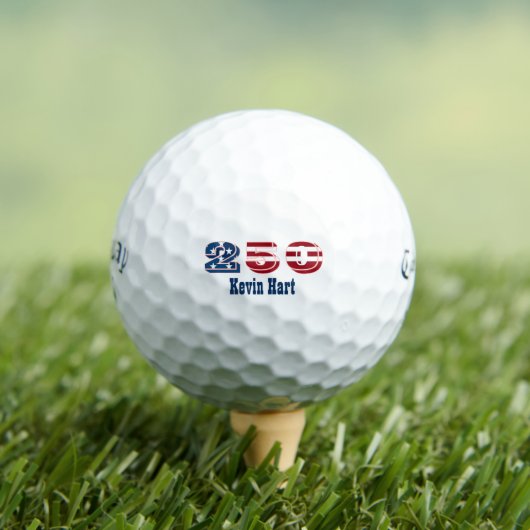 America 250 オーダーネーム ゴルフボール Callaway (インサイチュ 木)