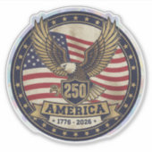 America 250  シール (正面)