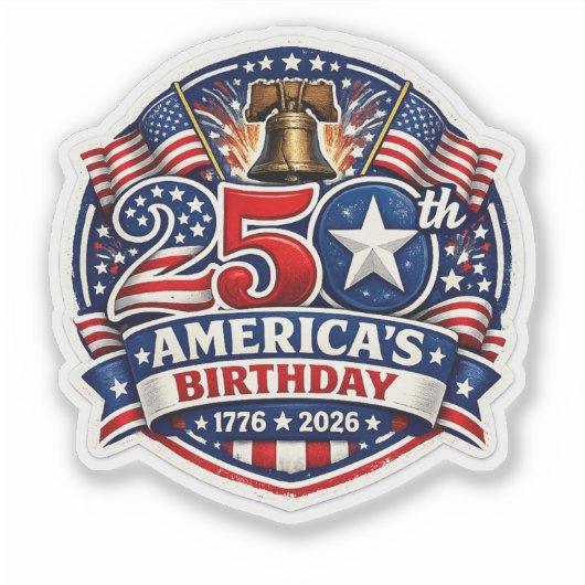 America 250 シール (正面)