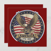 America 250 セーブザデート (正面/裏面)