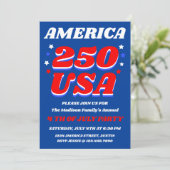 America 250 | 愛国パーティー招待状 招待状 (スタンド正面)