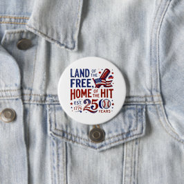 America 250 | 愛国心あふれる野球 2026年7月 缶バッジ
