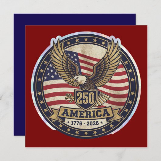 America 250 招待状 (正面/裏面)