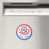 America 250 1776 2026 Patriotic USA Button マグネット (インサイチュ (食洗機))