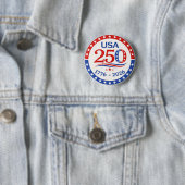 America 250 1776 2026 Patriotic USA Button 缶バッジ (インサイチュ)