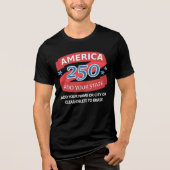 America 250 Add State Patriotic Apparel For Dark トライブレンドTシャツ (正面)