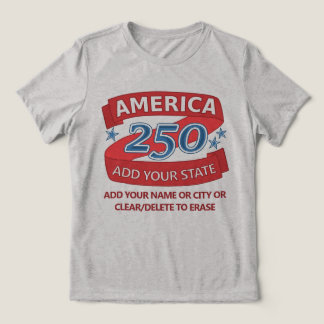 America 250 Add State Patriotic Apparel For Light トライブレンドTシャツ