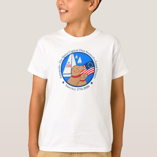 America 250 Annapolis Edition Boys Short Sleeve Tシャツ (正面)