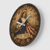 America 250 Anniversary ラージ壁時計 (傾斜)