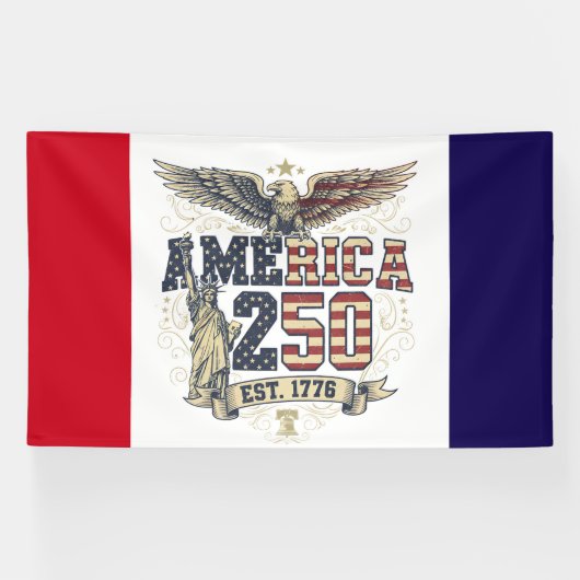 America 250 Anniversary Design 横断幕 (横)