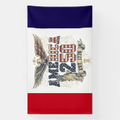 America 250 Anniversary Design 横断幕 (縦)