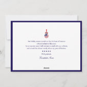 America 250 Blue Patriotic Christmas Sponsor Donor シーズンカード (裏面)