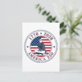America 250 Commemorative Eagle Seal – 1776-2026  ポストカード (スタンド正面)
