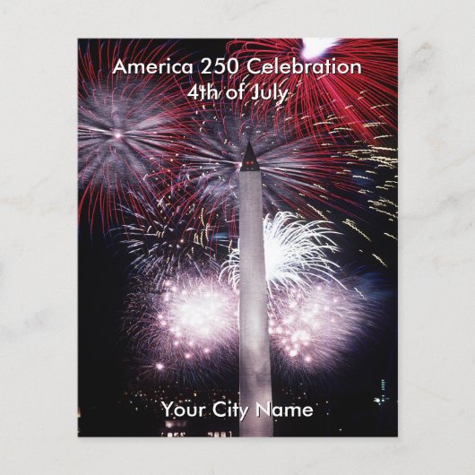 America 250 Community Fireworks WA Monument チラシ (正面)