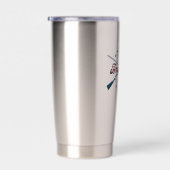 America 250 Crossed Rifles Patriotic 1776-2026 保温保冷タンブラー (右面)