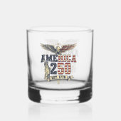 America 250 Eagle & Liberty Patriotic Anniversary ウイスキーグラス (裏面)