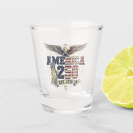 America 250 Eagle & Liberty Patriotic Anniversary  ショットグラス