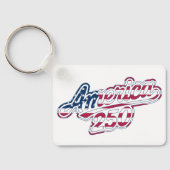 America 250 Flag Script Semiquincentennial Design キーホルダー (裏面)